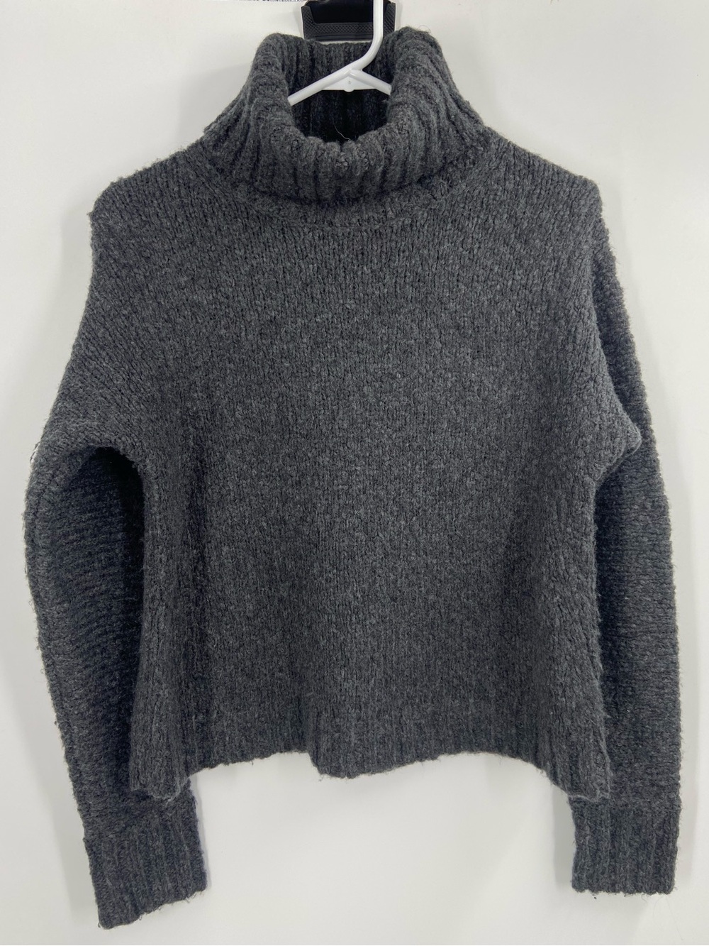 J. Crew Swingy alpaca-blend turtleneck sweater Gray XS - Picture 2 of 8